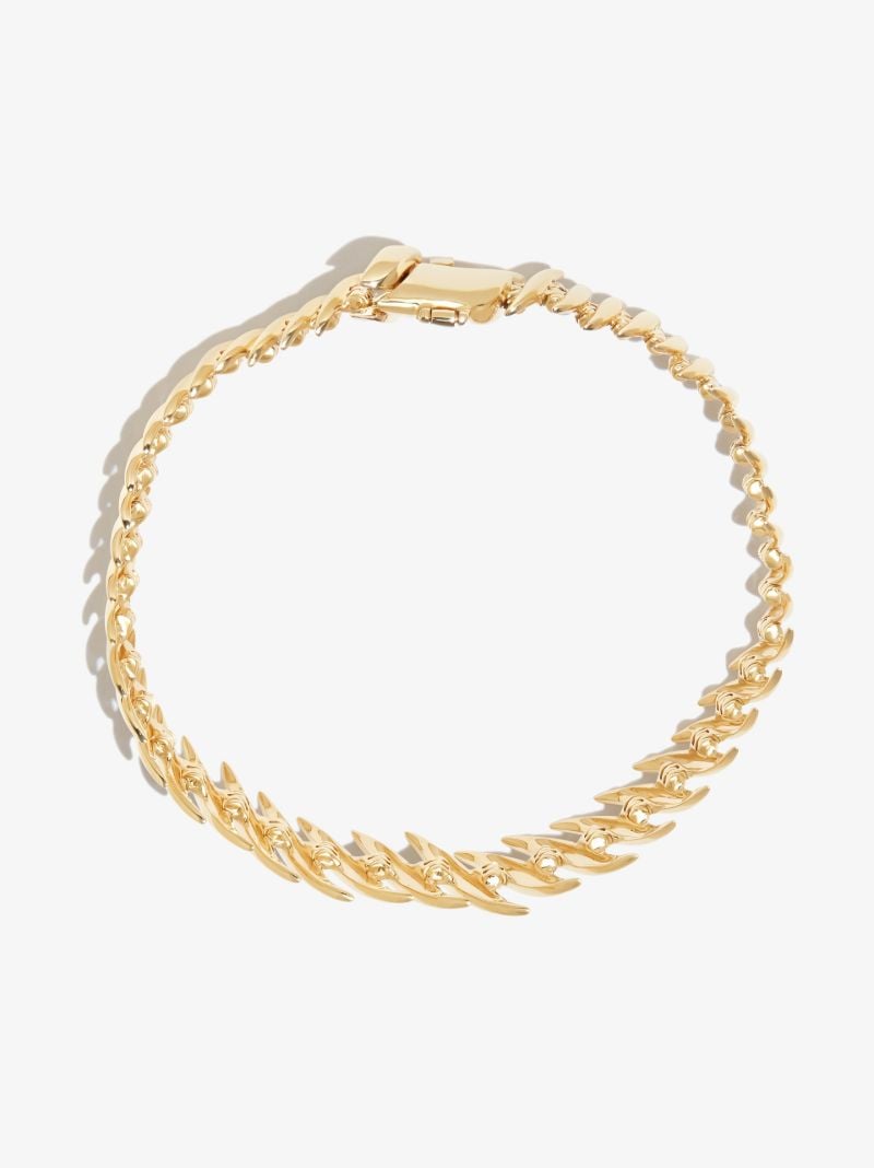 18k Yellow Gold Small Flame Bracelet