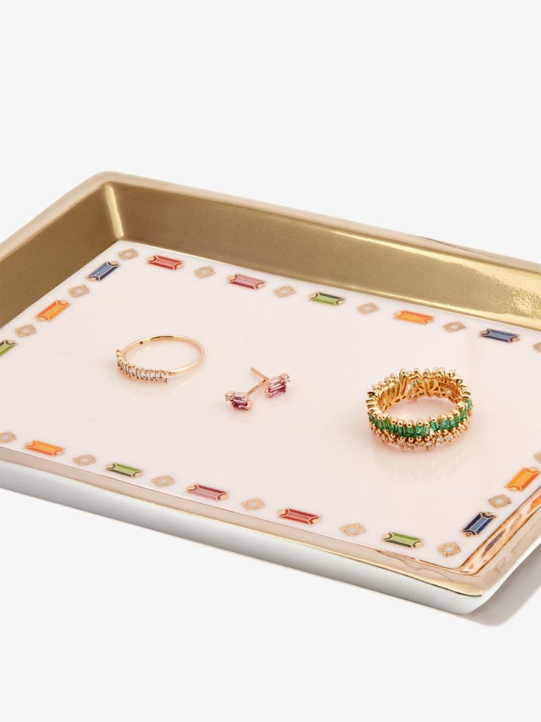 Pink Rainbow Sapphire Jewellery Tray