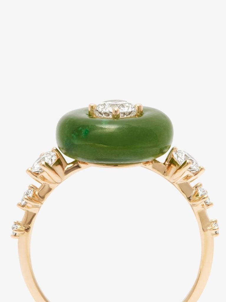 18k Yellow Gold Surround Orbit Diamond Ring