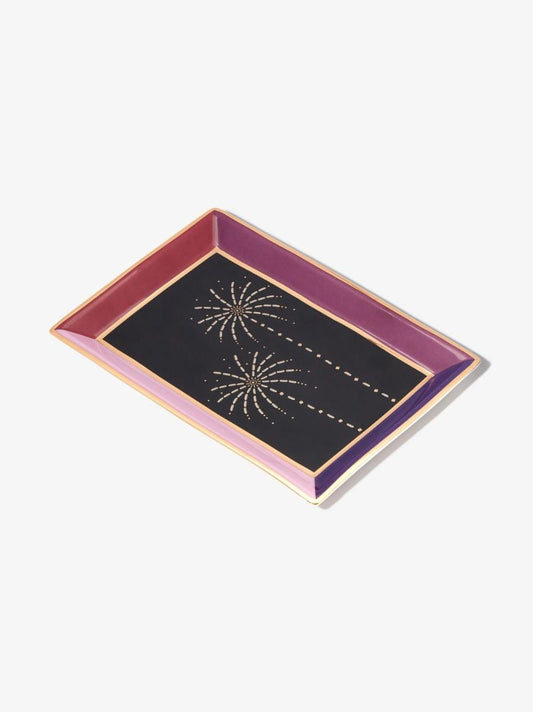 Purple Diamond Palm Tree Jewellery Tray