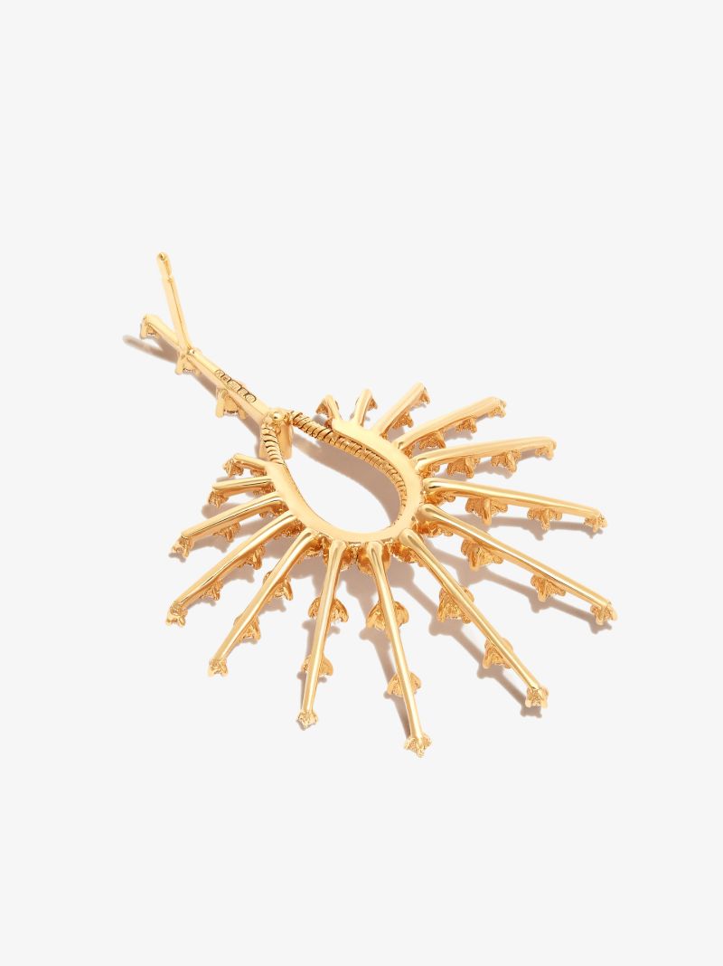 18k Yellow Gold Small Clarity Diamond Drop Earrings