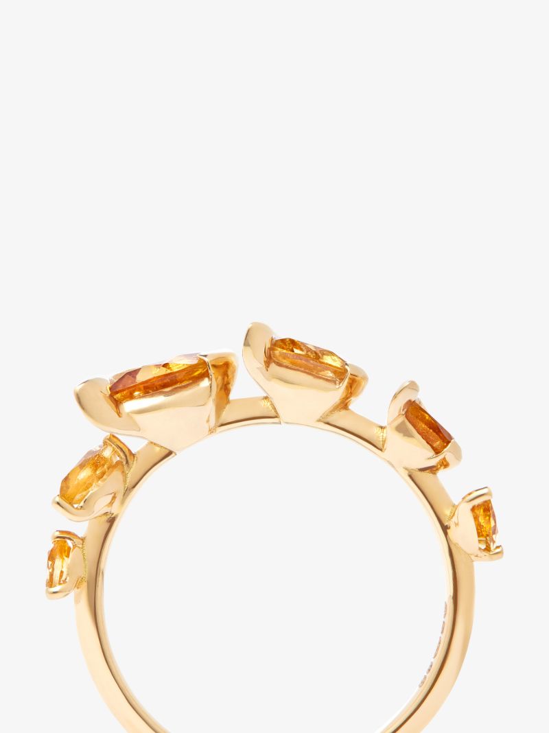 18k Yellow Gold Flame Flicker Citrine Ring