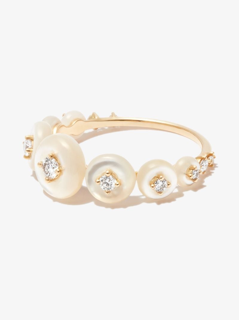 18k Yellow Gold Surrounding Small Ring