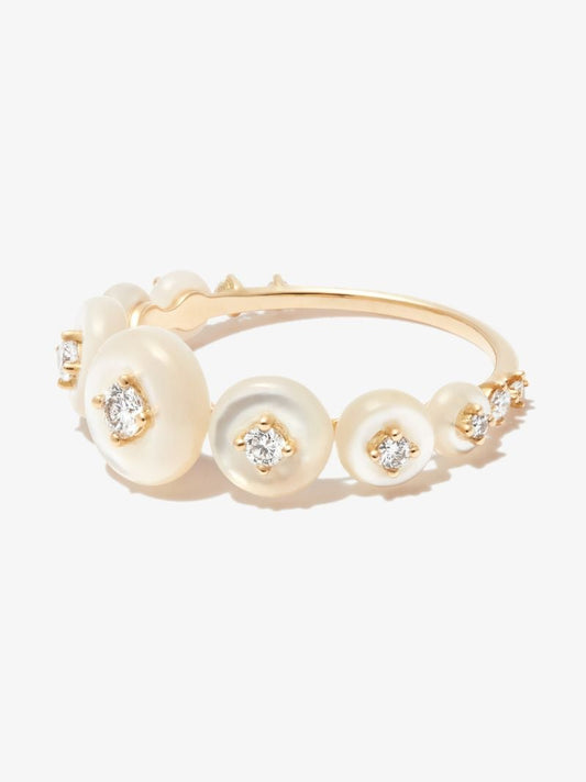 18k Yellow Gold Surrounding Small Ring
