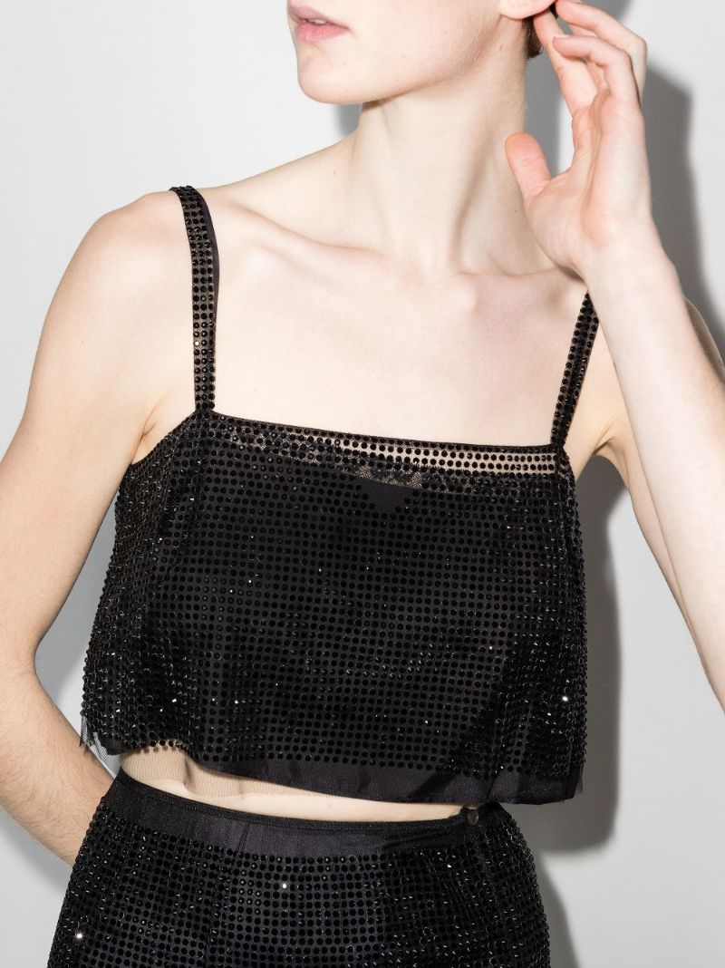 Crystal Cropped Camisole Top