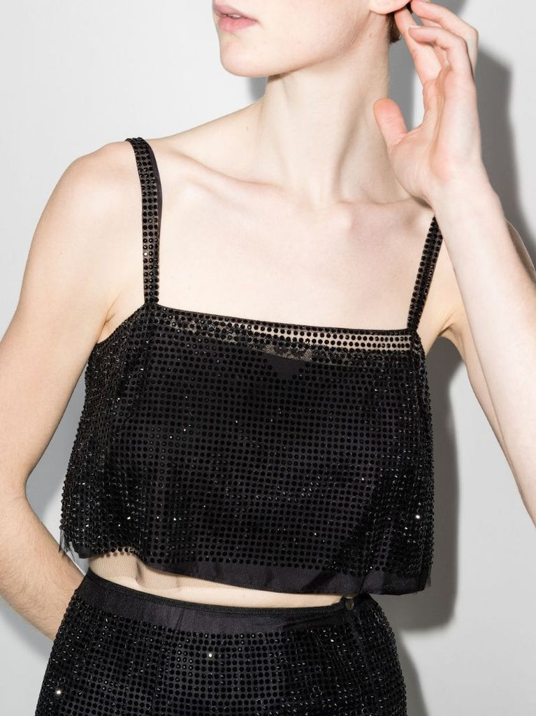 Crystal Cropped Camisole Top