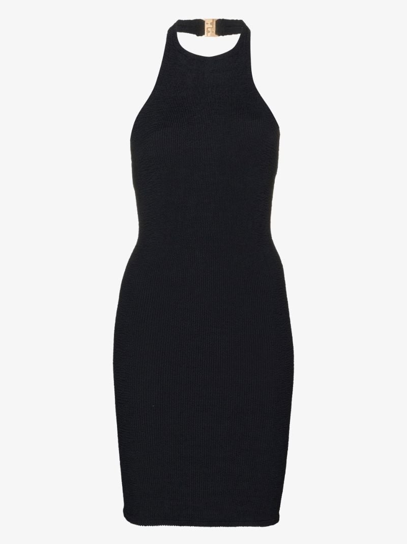 Polly Seersucker Halterneck Mini Dress