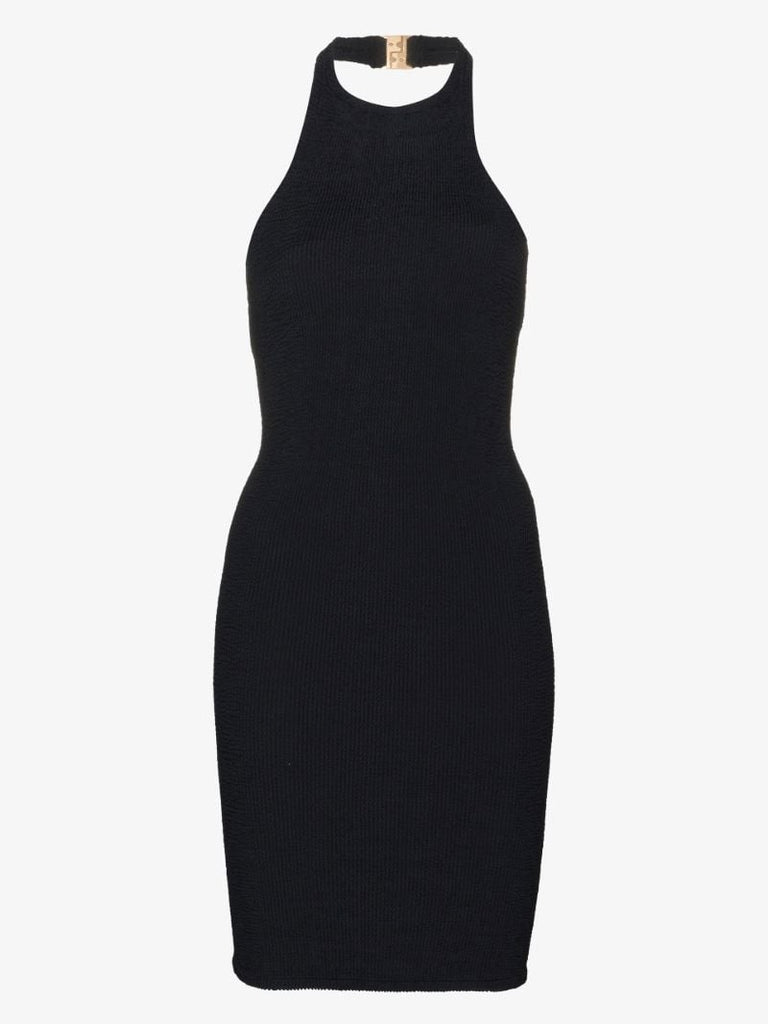 Polly Seersucker Halterneck Mini Dress