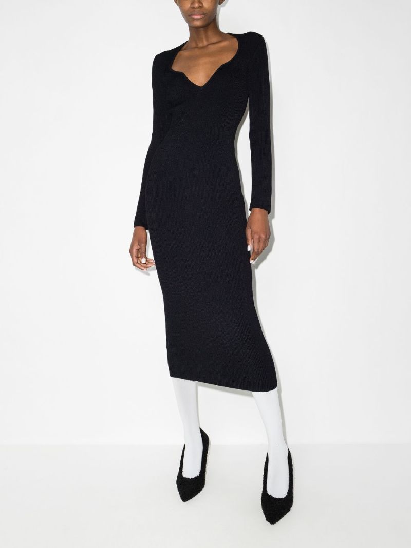 Alessandra Ribbed Midi Dress