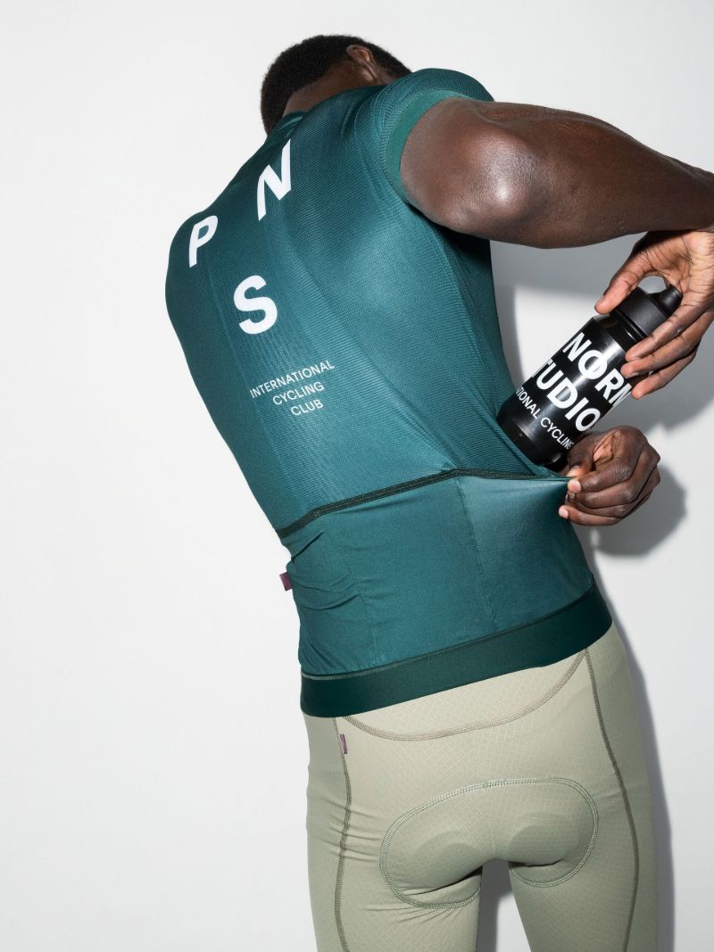 Blue Mechanism Cycling Jersey Top
