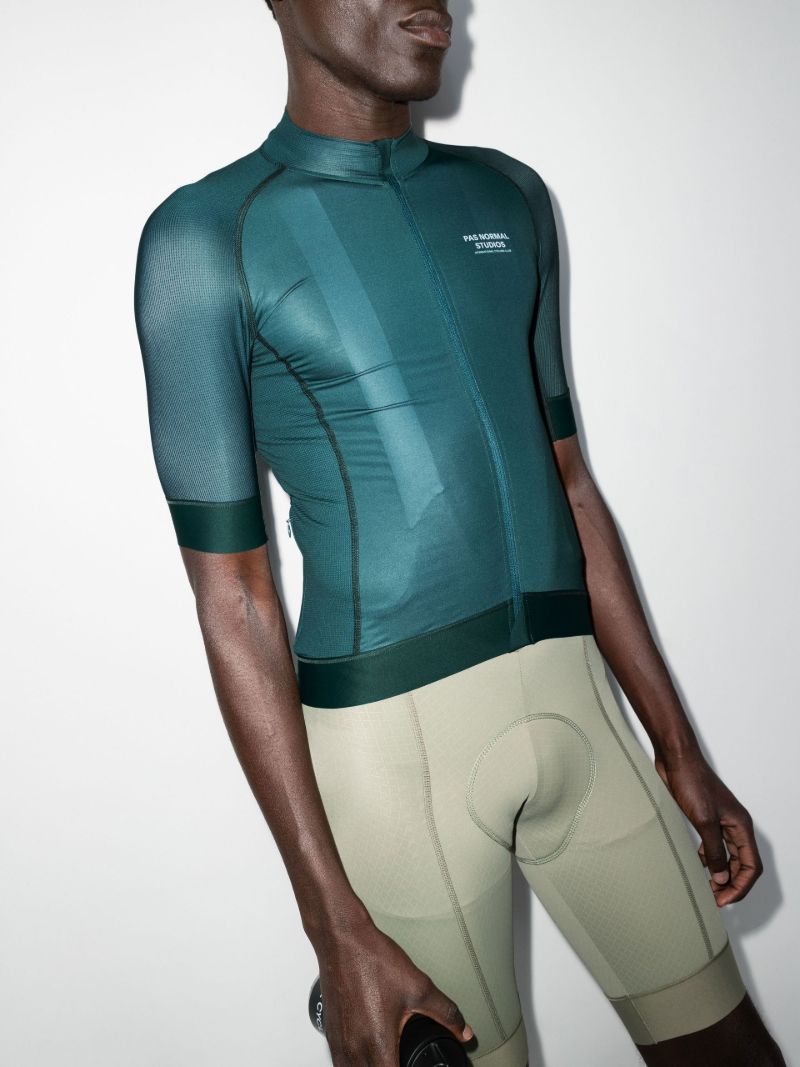Blue Mechanism Cycling Jersey Top