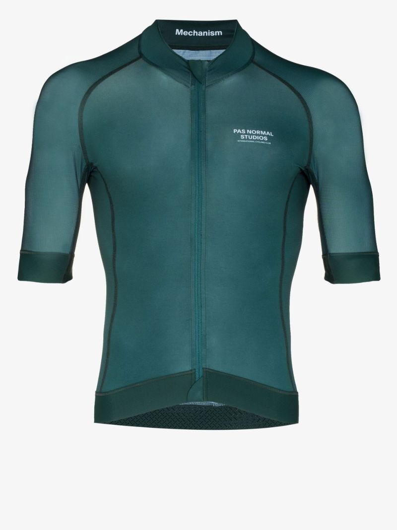 Blue Mechanism Cycling Jersey Top