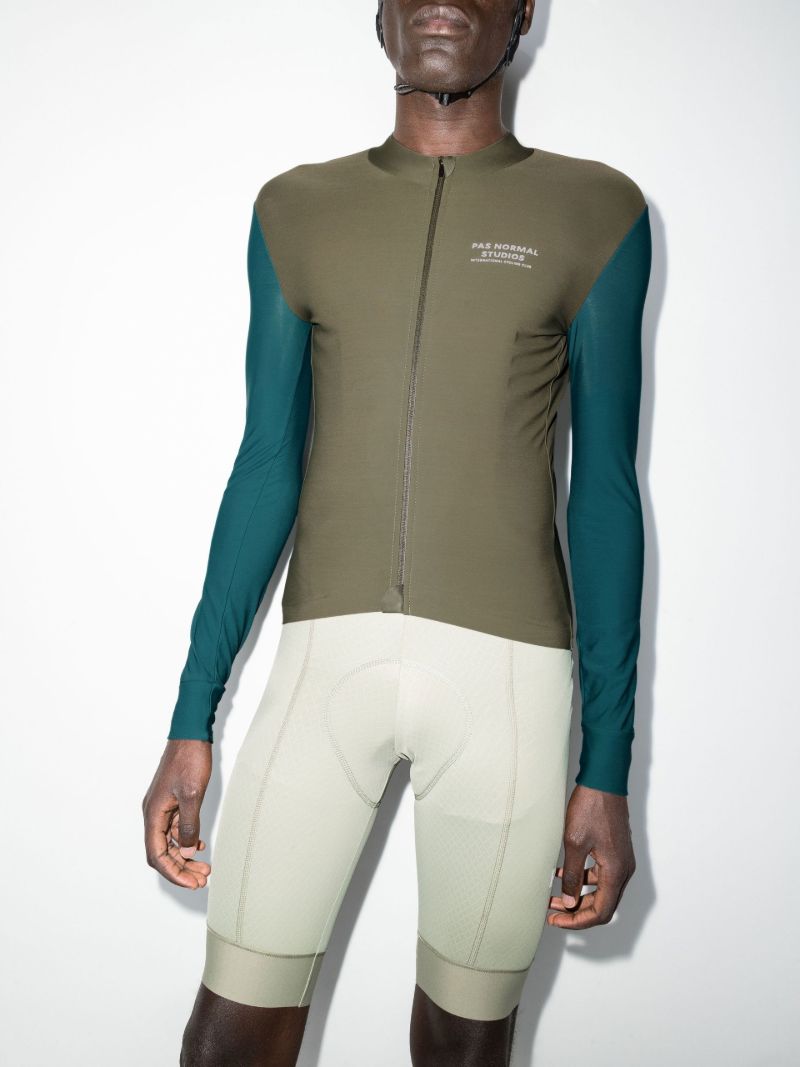Green Mechanism Cycling Jersey Top