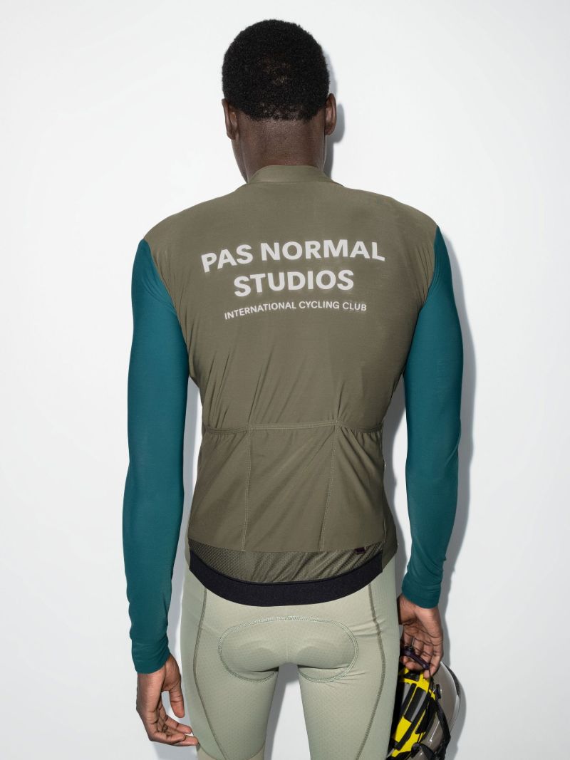 Green Mechanism Cycling Jersey Top