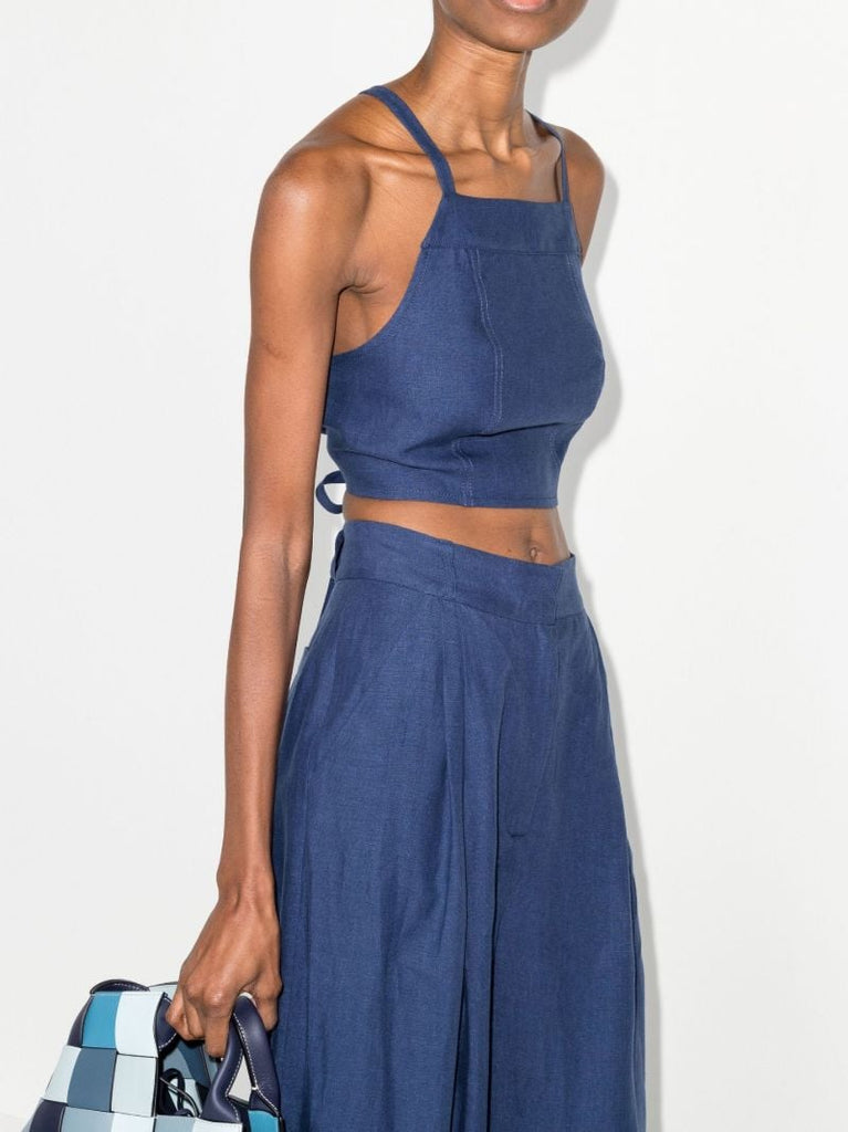 Wendy Linen Crop Top