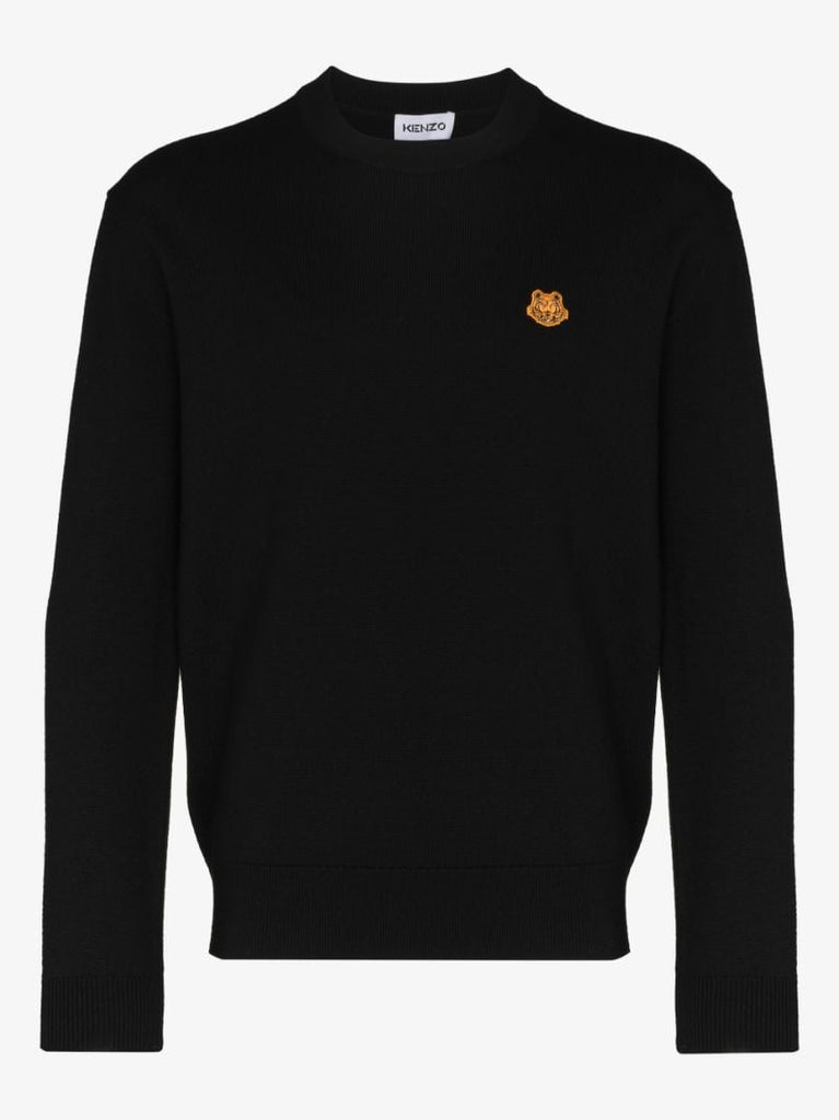 Tiger Logo Wool Sweater