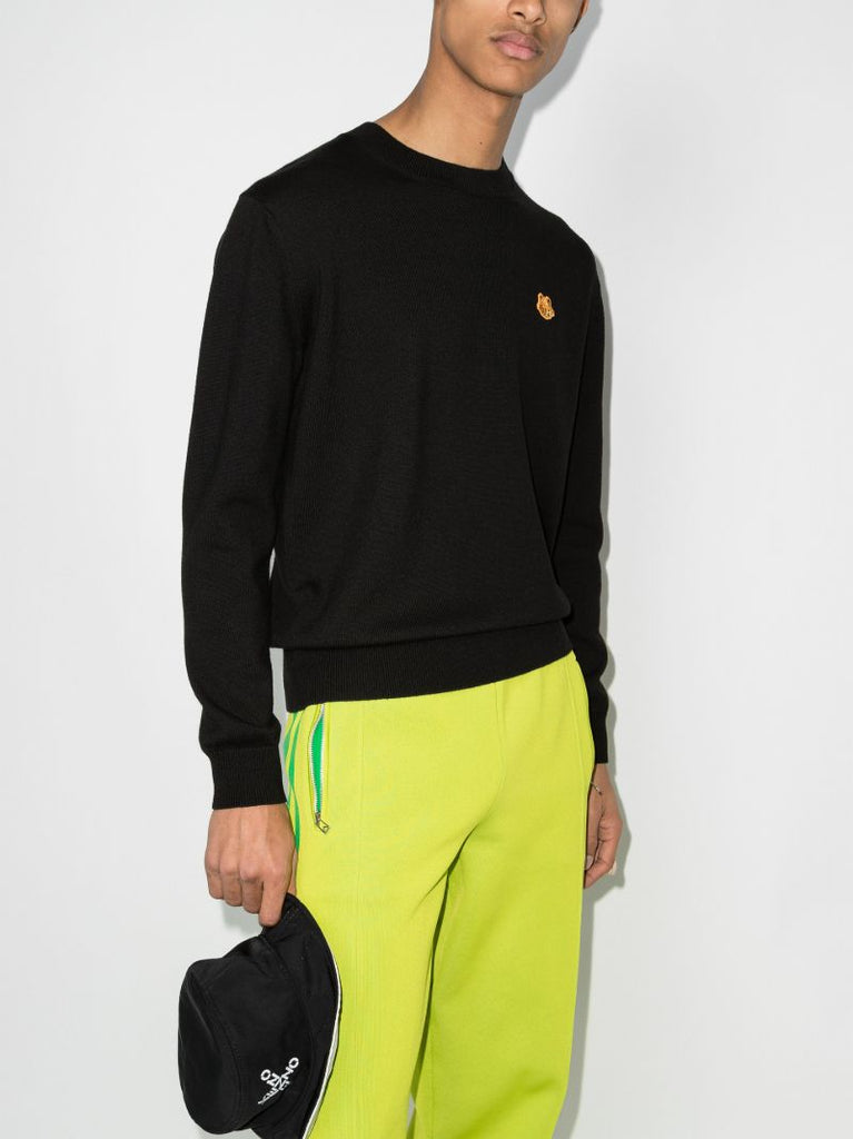 Tiger Logo Wool Sweater
