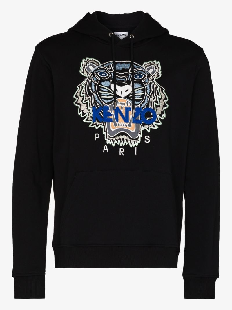 Tiger Logo Cotton Hoodie