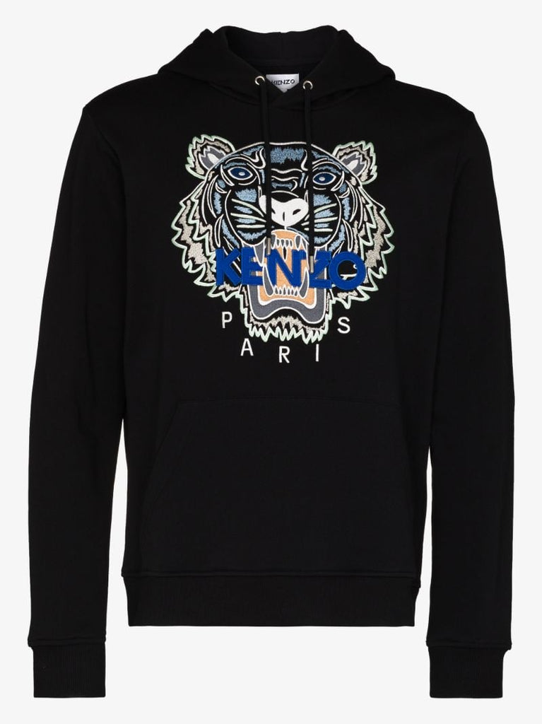 Tiger Logo Cotton Hoodie