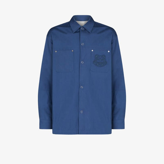 Tiger Logo Cotton Shirt