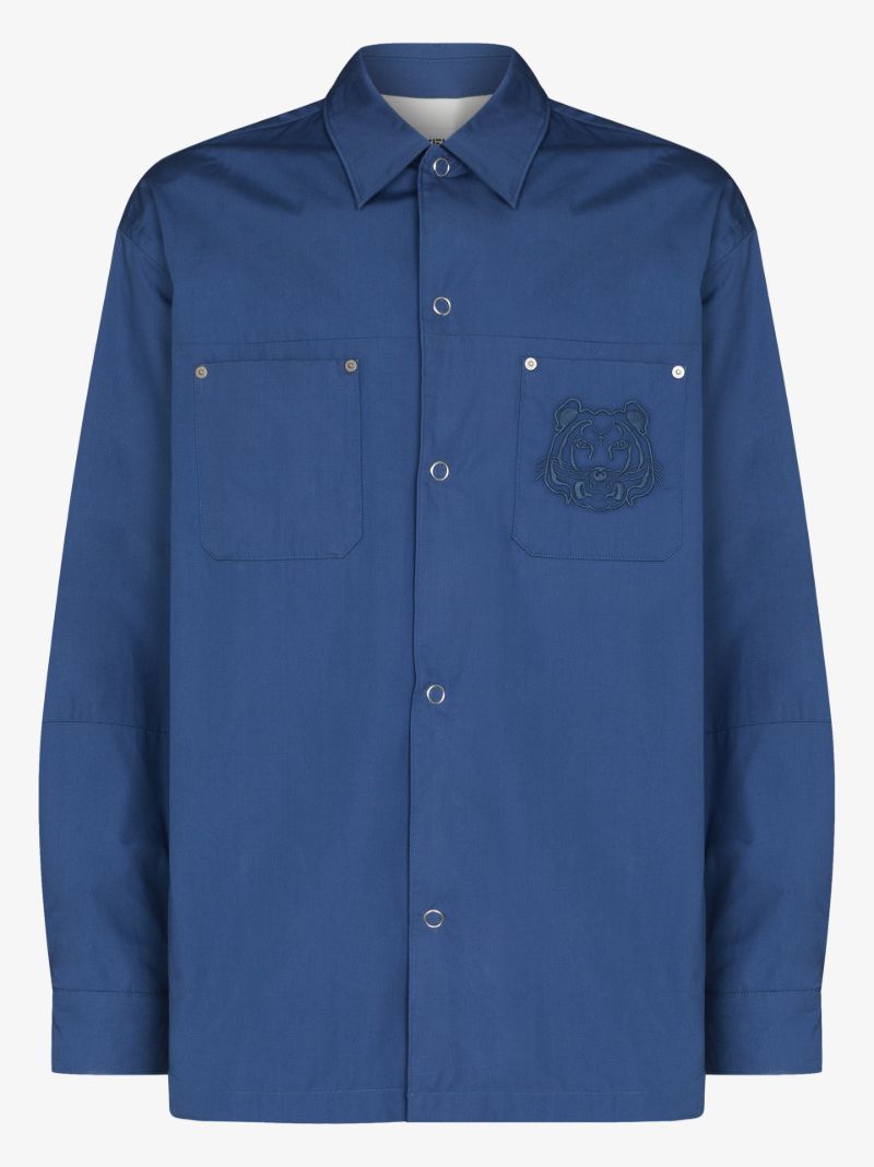Tiger Logo Cotton Shirt