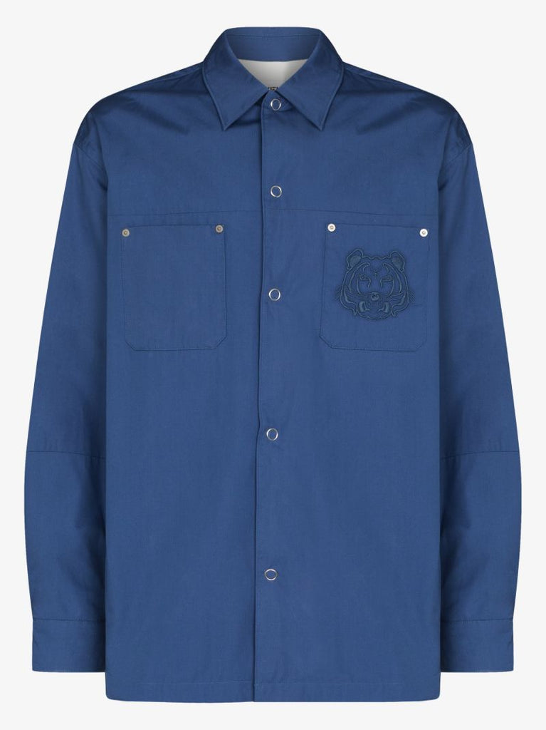 Tiger Logo Cotton Shirt