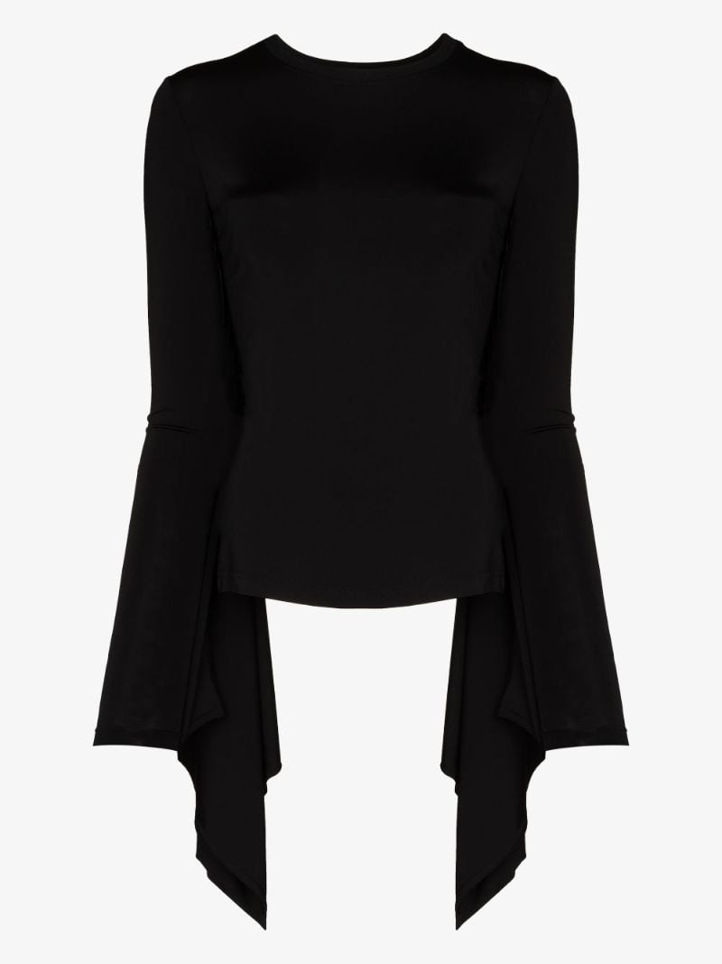 Exaggerated Panel Long Sleeve Top