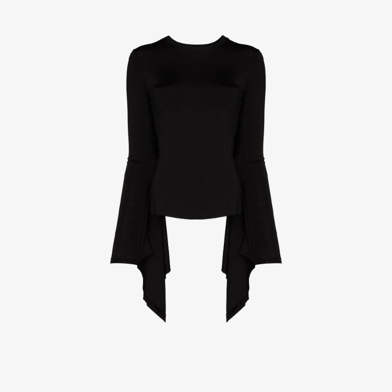 Exaggerated Panel Long Sleeve Top