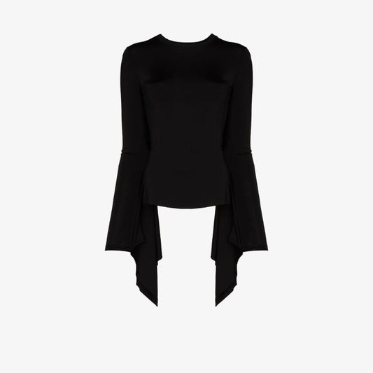 Exaggerated Panel Long Sleeve Top