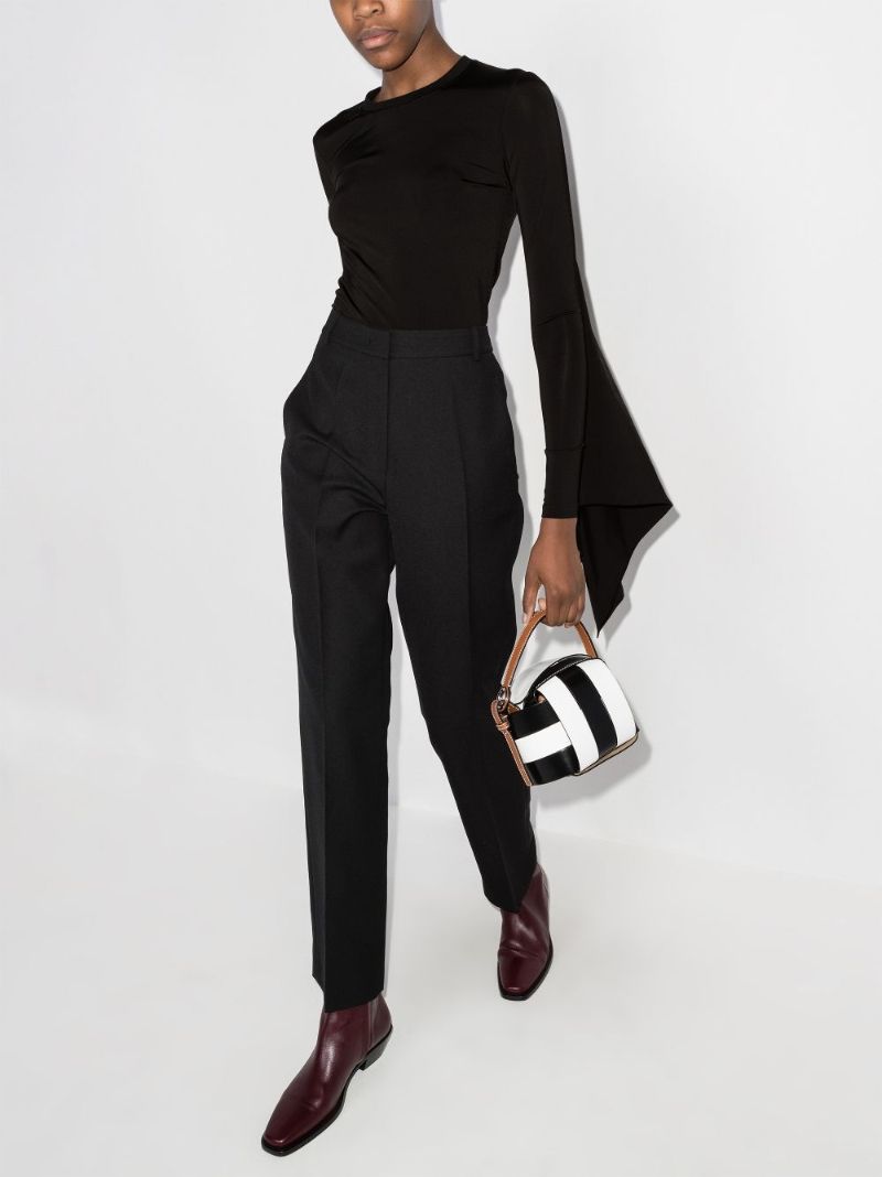 Exaggerated Panel Long Sleeve Top