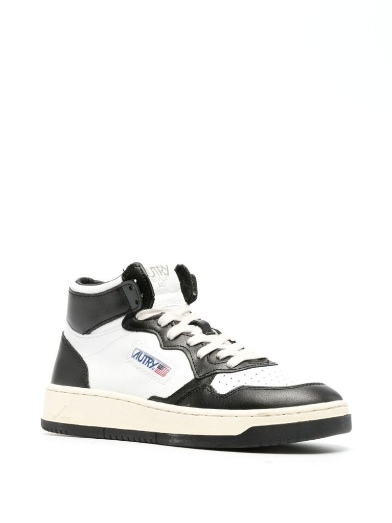 Black Medalist Leather High-top Sneakers