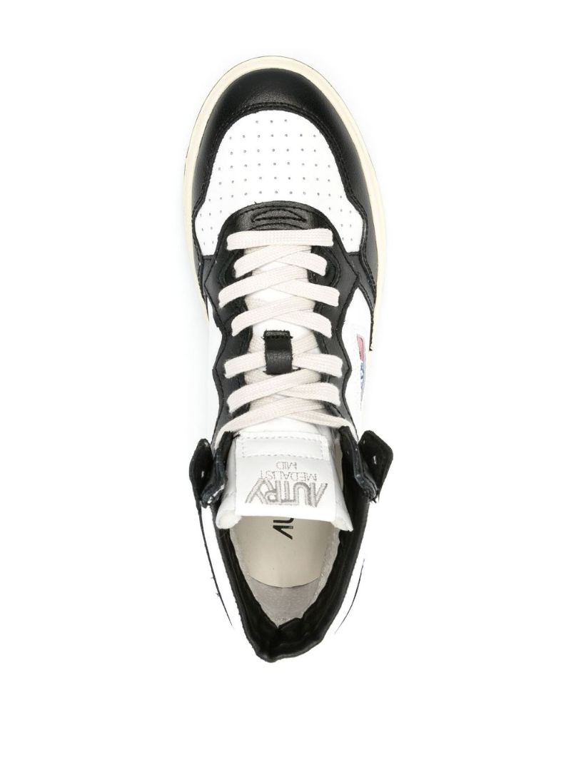 Black Medalist Leather High-top Sneakers