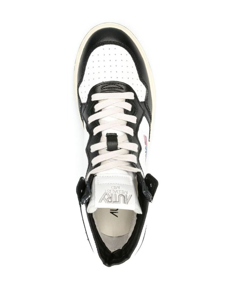 Black Medalist Leather High-top Sneakers