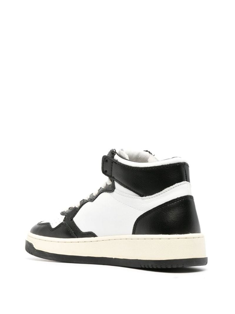 Black Medalist Leather High-top Sneakers