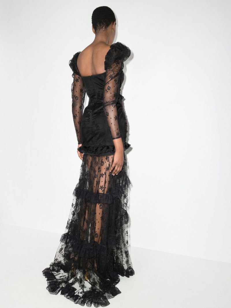 Tiered Lace Gown
