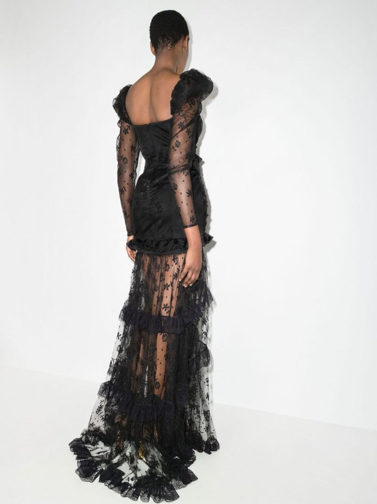Tiered Lace Gown