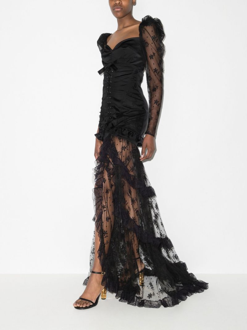 Tiered Lace Gown