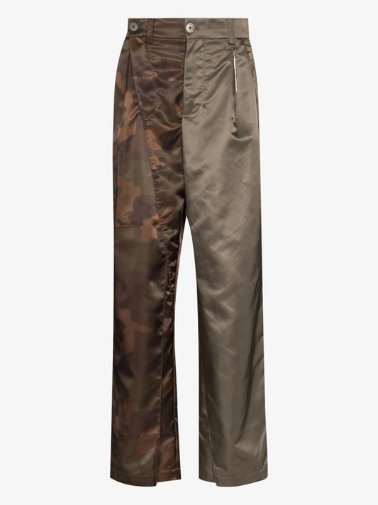 Camouflage Panelled Trousers