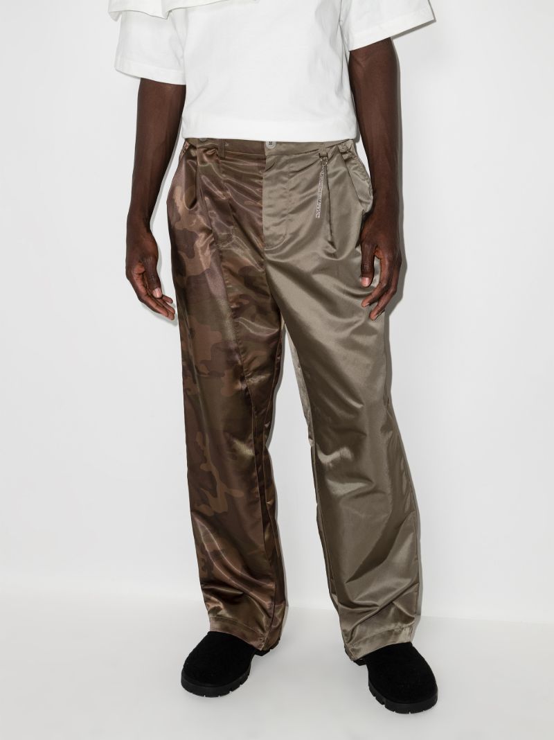 Camouflage Panelled Trousers