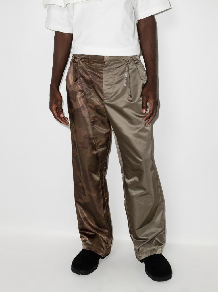 Camouflage Panelled Trousers