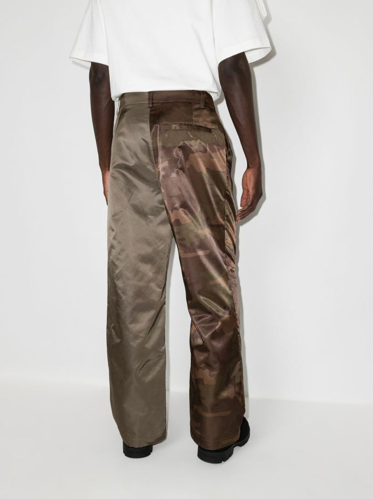 Camouflage Panelled Trousers