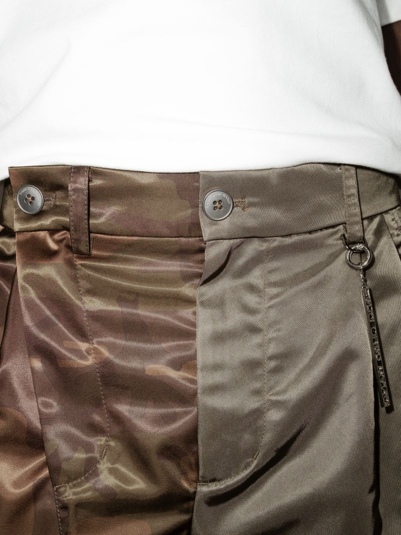 Camouflage Panelled Trousers