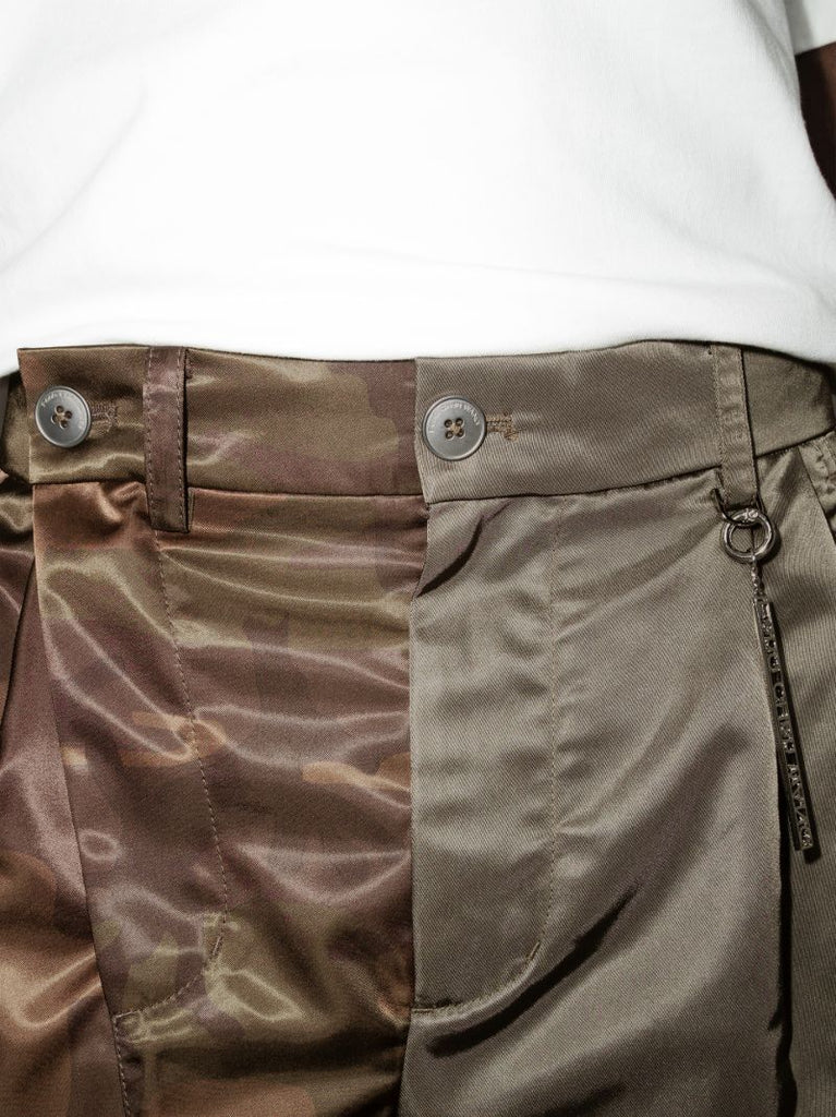 Camouflage Panelled Trousers