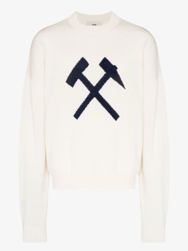Walter Intarsia Organic Cotton Sweater