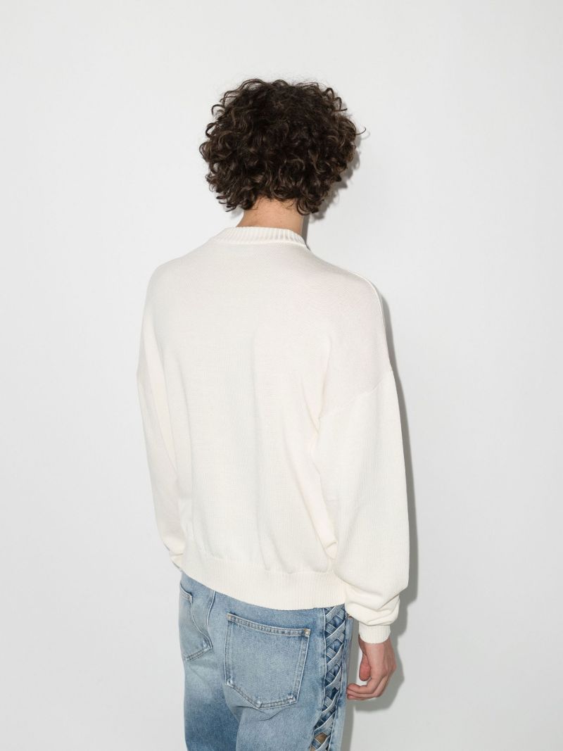 Walter Intarsia Organic Cotton Sweater