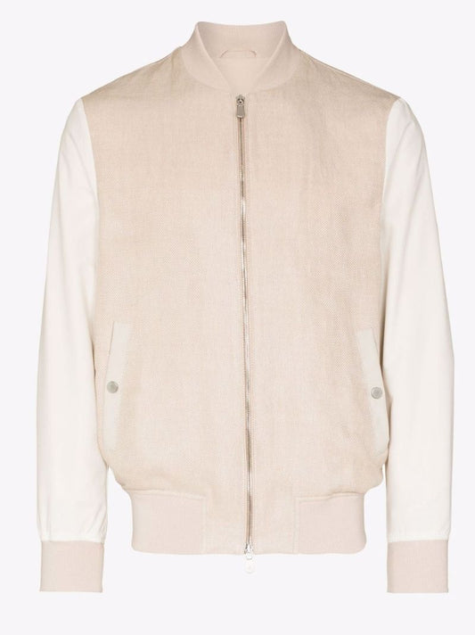 Contrast Sleeve Bomber Jacket