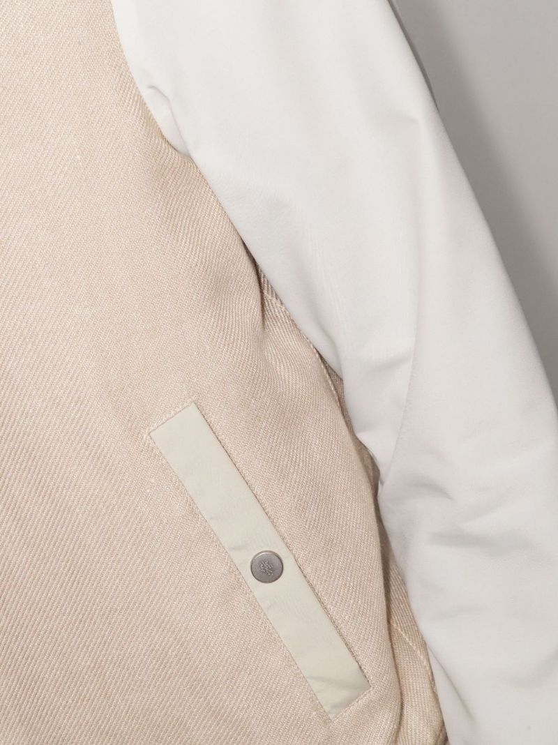 Contrast Sleeve Bomber Jacket