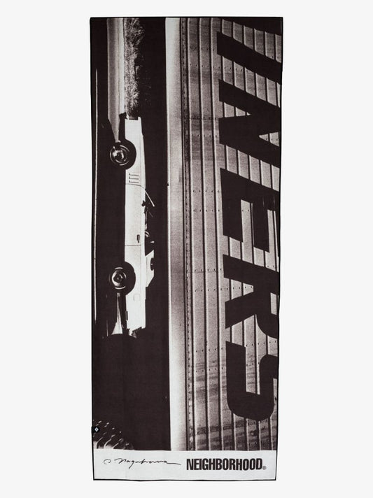 X Nomadix Black Car Print Towel