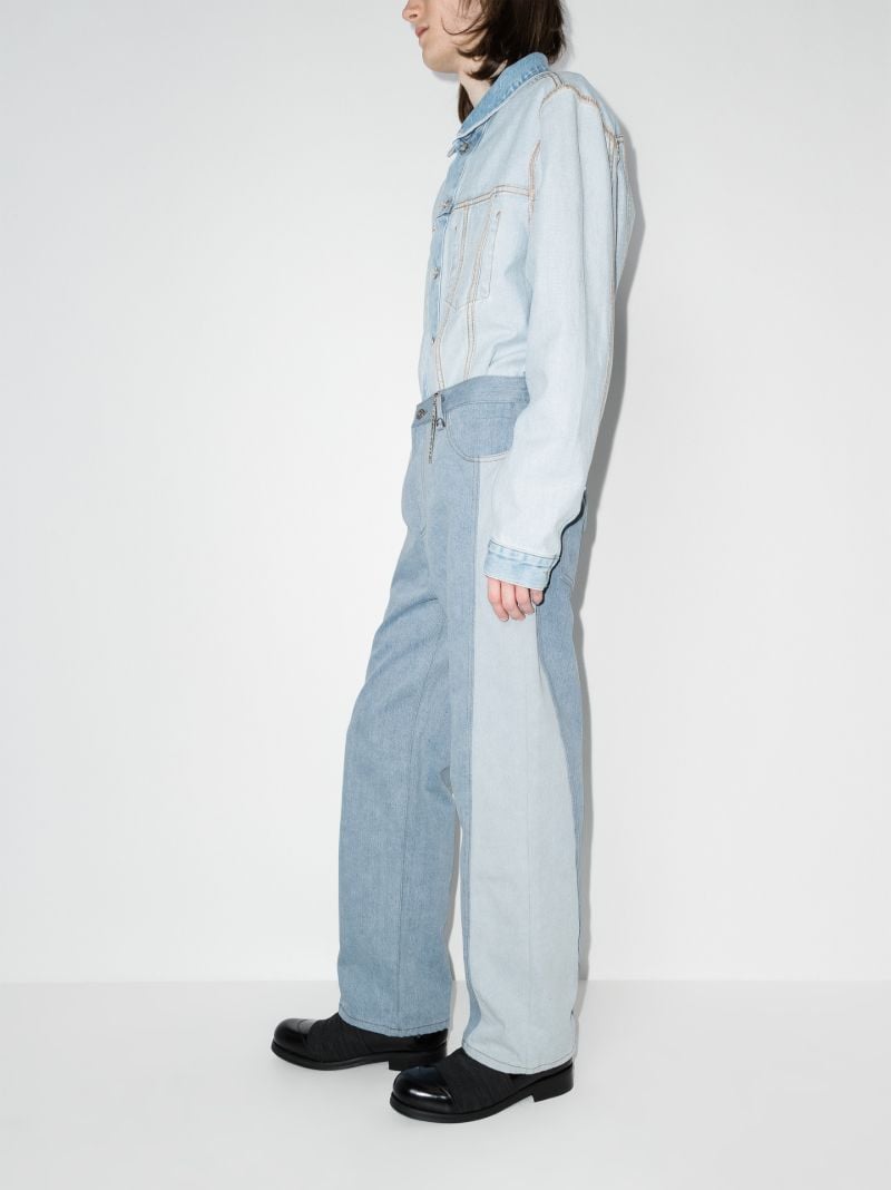 Patchwork Wide Leg Jeans