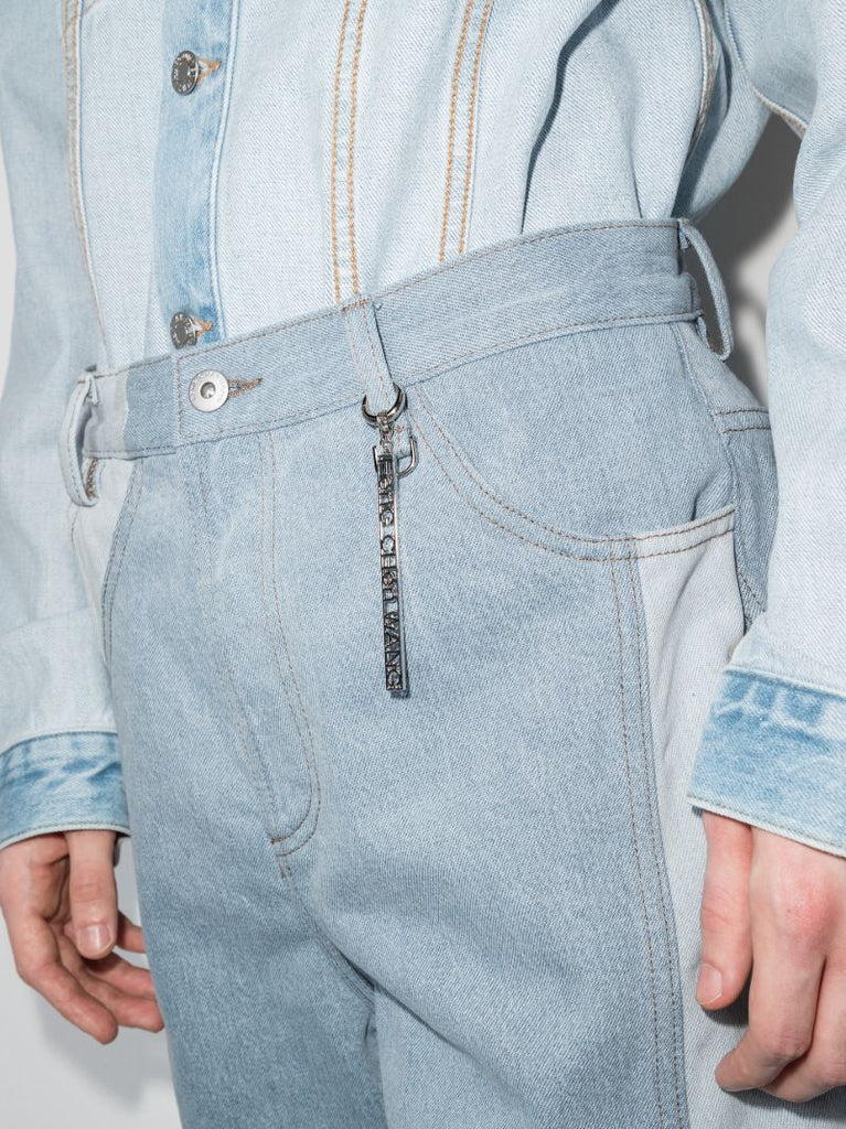 Patchwork Wide Leg Jeans